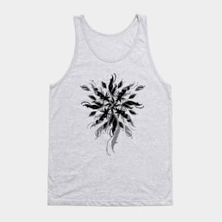 Calligraphy Flower Tank Top